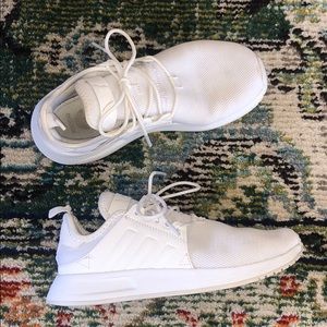 White adidas tennis shoes